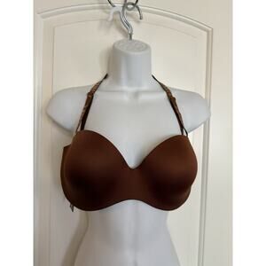 Bareback Brown Sexy Bra 36D Multi Strap Padded Underwire Adjustable